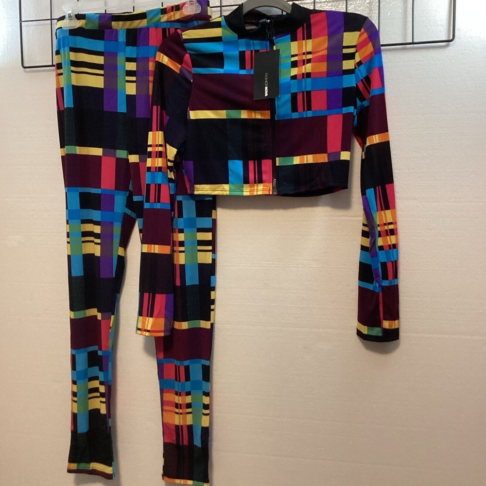 Fashion Nova Women L Feeling Some Type Of Way 3 Piece Set Multi Color 58822